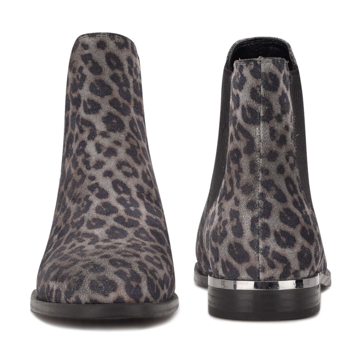 Nine West Agate Chelsea Gris Leopardo | 3962ACGMF