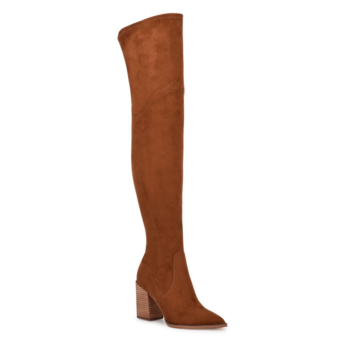 Nine West Barret Over The Knee Marrones | 5930TUQIB