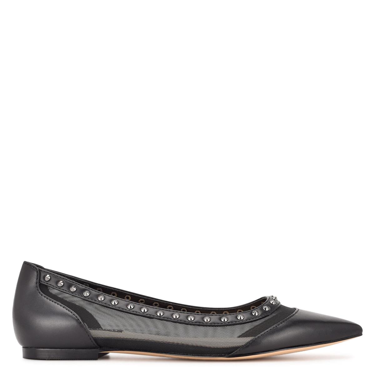 Nine West Bizzie Pointy Puntera Negras | 6204CJLNB