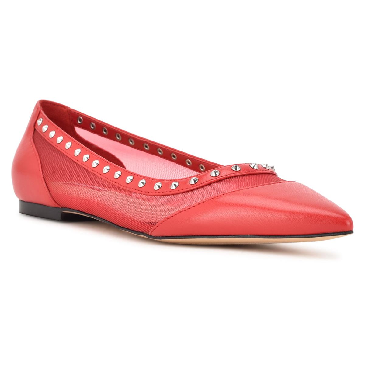 Nine West Bizzie Pointy Puntera Rosas | 3109VXMNA