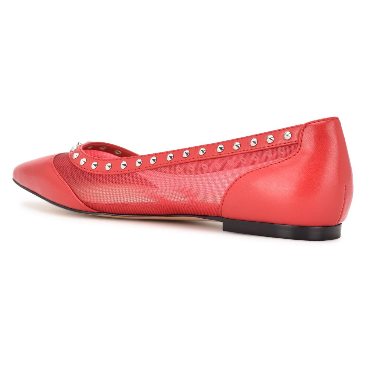 Nine West Bizzie Pointy Puntera Rosas | 3109VXMNA