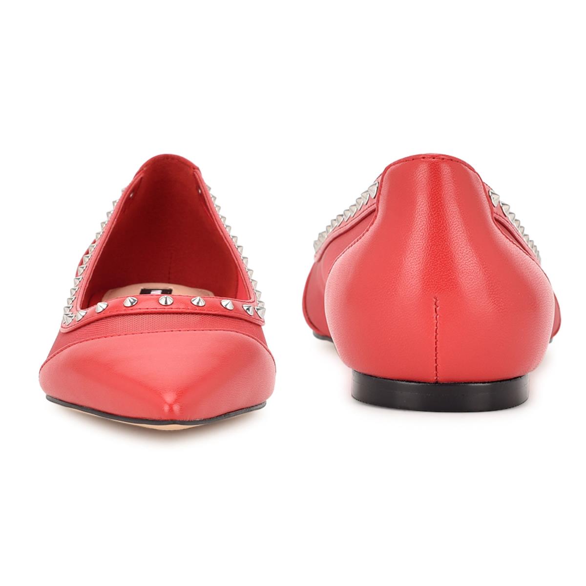 Nine West Bizzie Pointy Puntera Rosas | 3109VXMNA