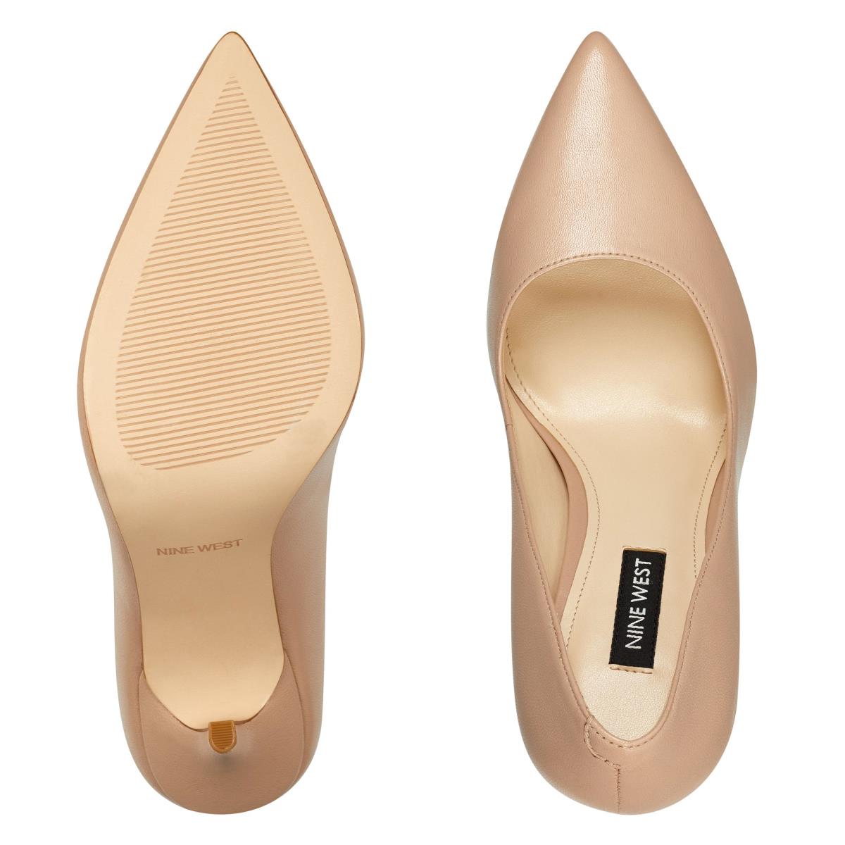 Nine West Bliss Pointy Puntera Beige Claro | 4728KUAGC