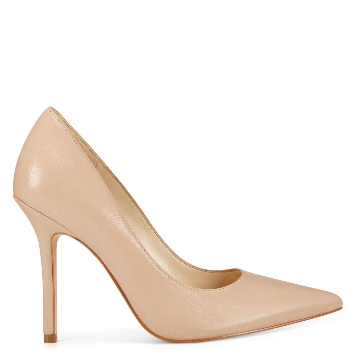 Nine West Bliss Pointy Puntera Beige Claro | 4728KUAGC