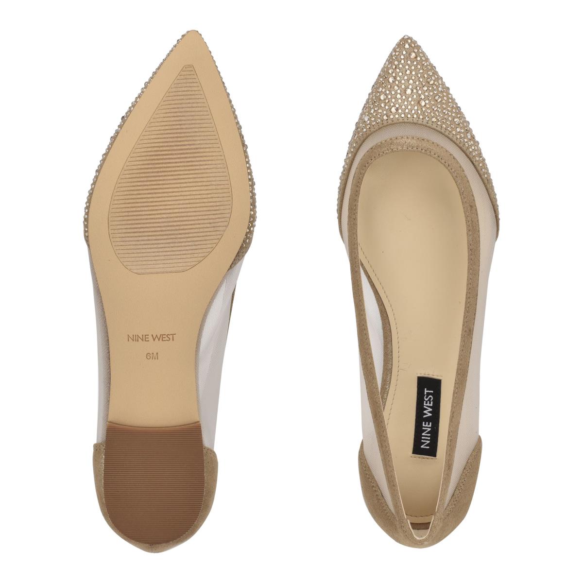 Nine West Bogus Pointy Puntera Beige | 2076FMAXS