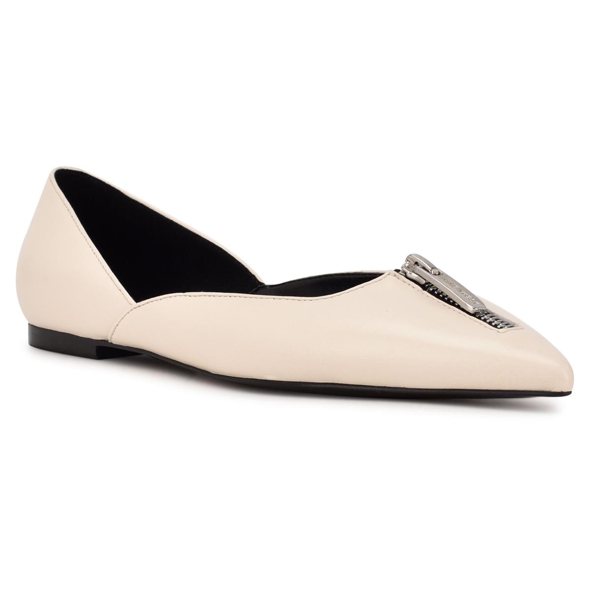 Nine West Brina Pointy Puntera Creme | 9184ENMAB