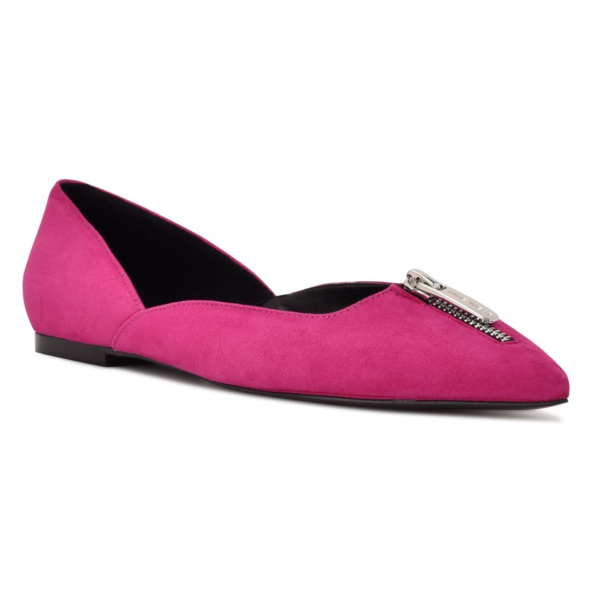 Nine West Brina Pointy Puntera Rosas | 8379ZPEQD