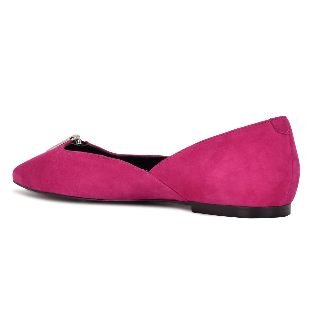 Nine West Brina Pointy Puntera Rosas | 8379ZPEQD