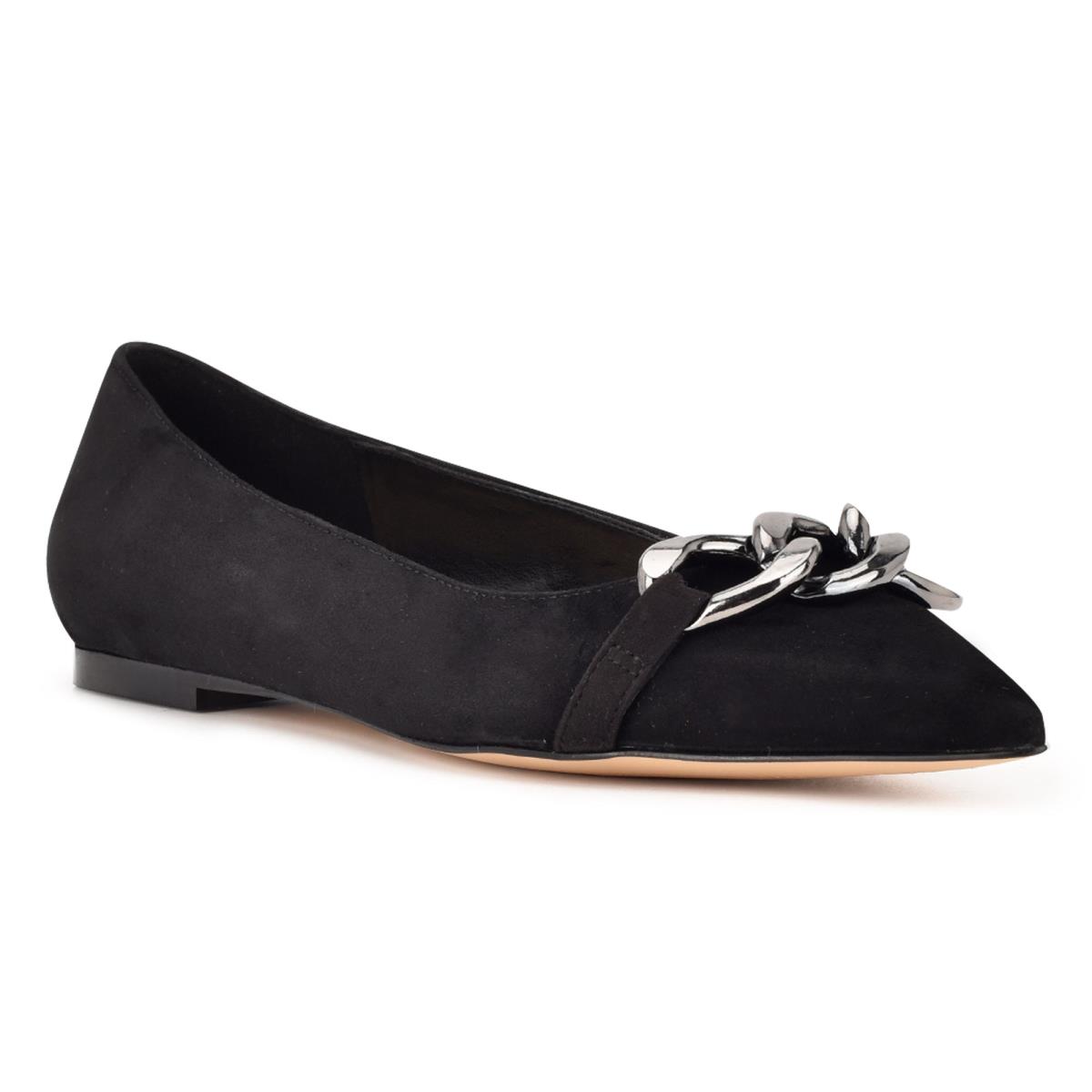 Nine West Brinks Pointy Puntera Negras | 2483WIRMD