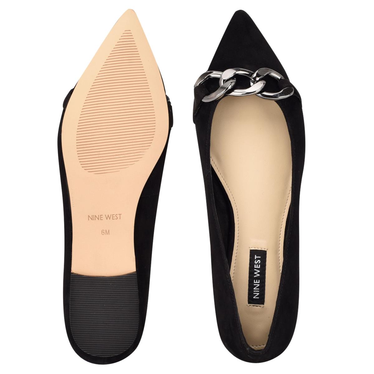 Nine West Brinks Pointy Puntera Negras | 2483WIRMD