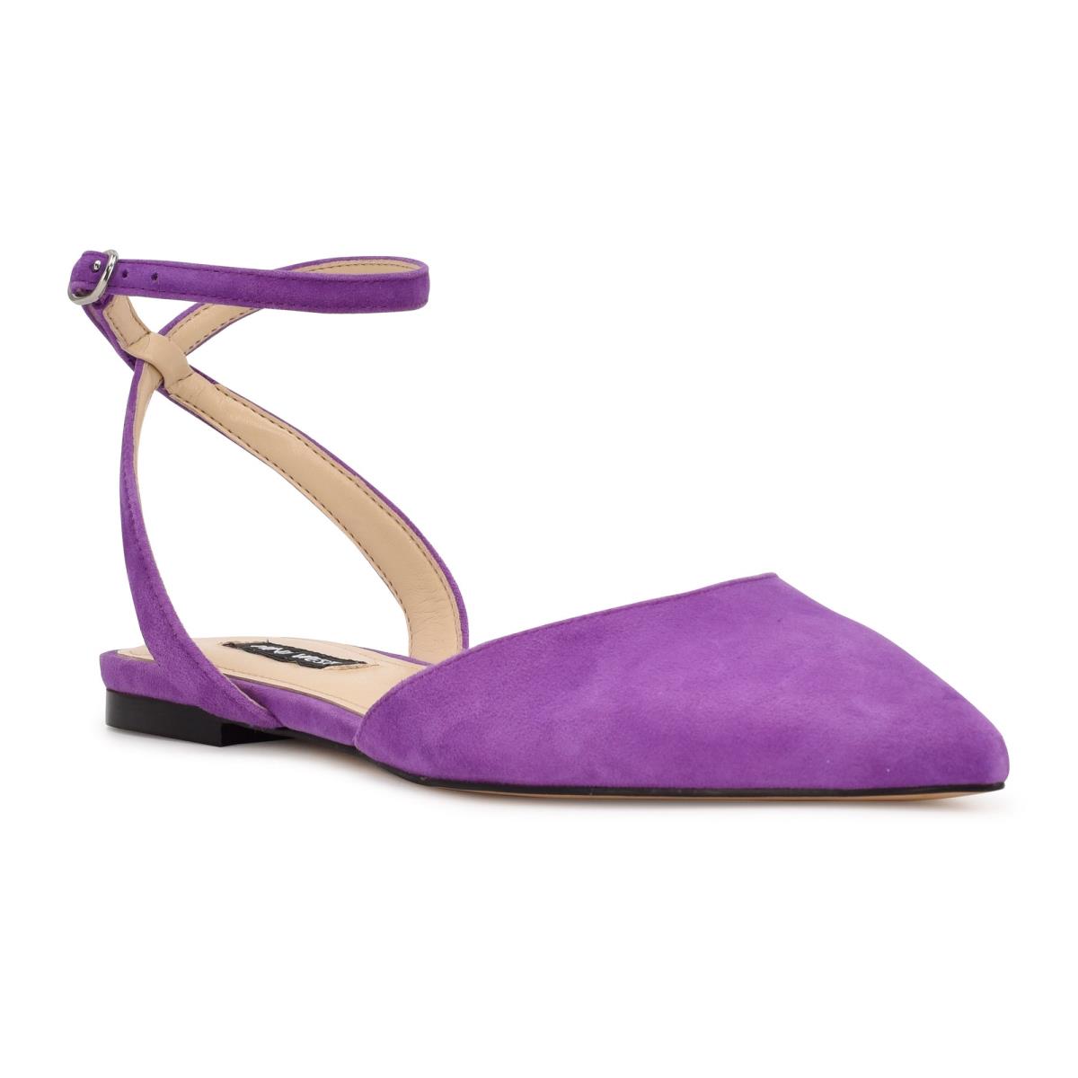 Nine West Briy Pointy Puntera Moradas | 4963JXSCZ