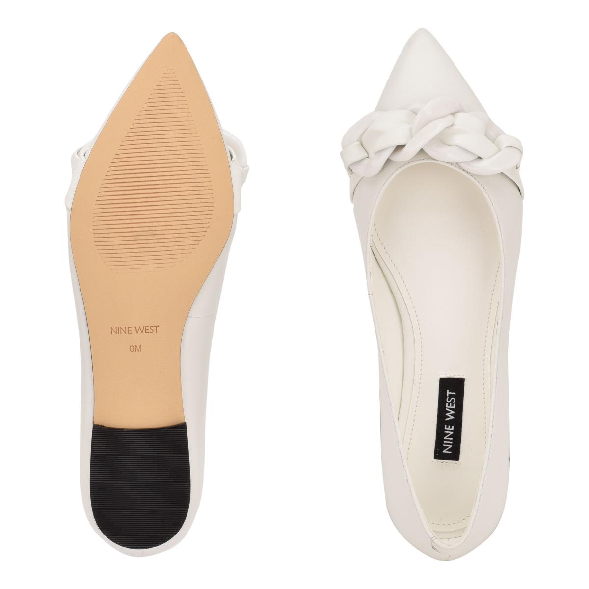 Nine West Buyme Pointy Puntera Blancas | 4318EQGDP