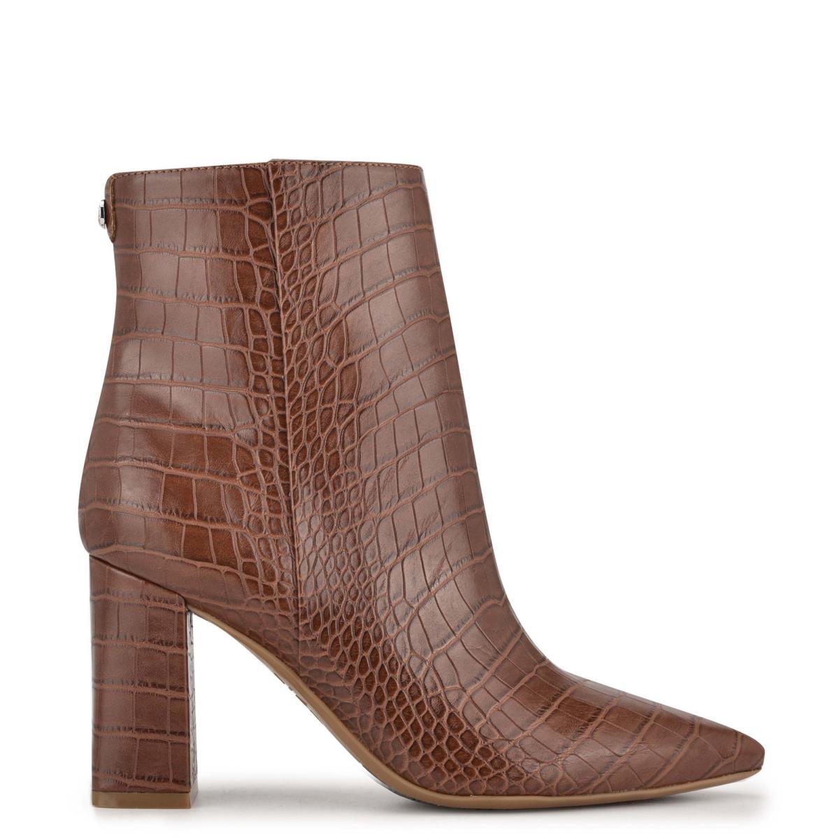 Nine West Cacey 9x9 Tacón Marrones | 7816LGDNY