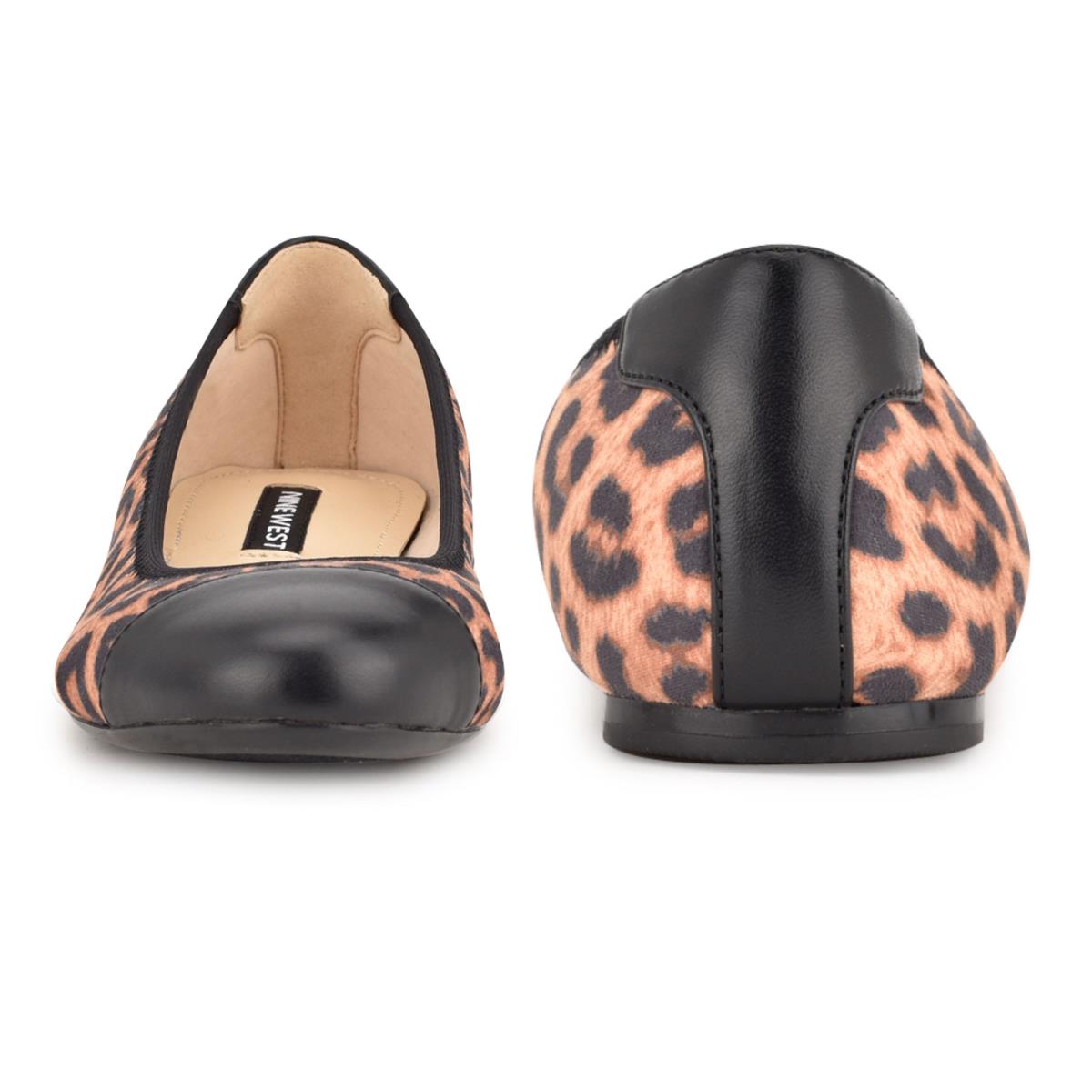 Nine West Capted Ballet Leopardo | 1946BXFGM