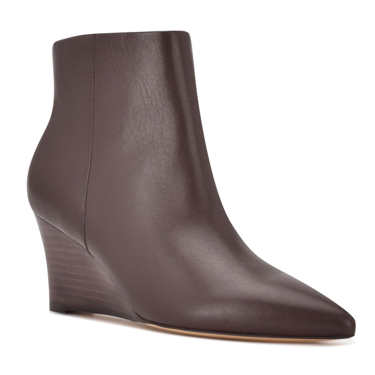 Nine West Carter Wedge Marrones | 8120WIZUK