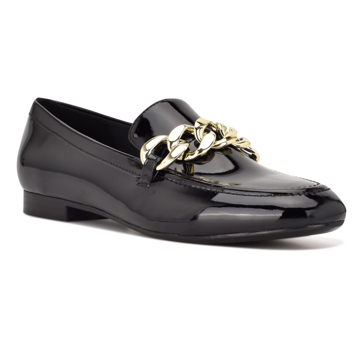 Nine West Chain Slip-On Negras | 0384GMFLX