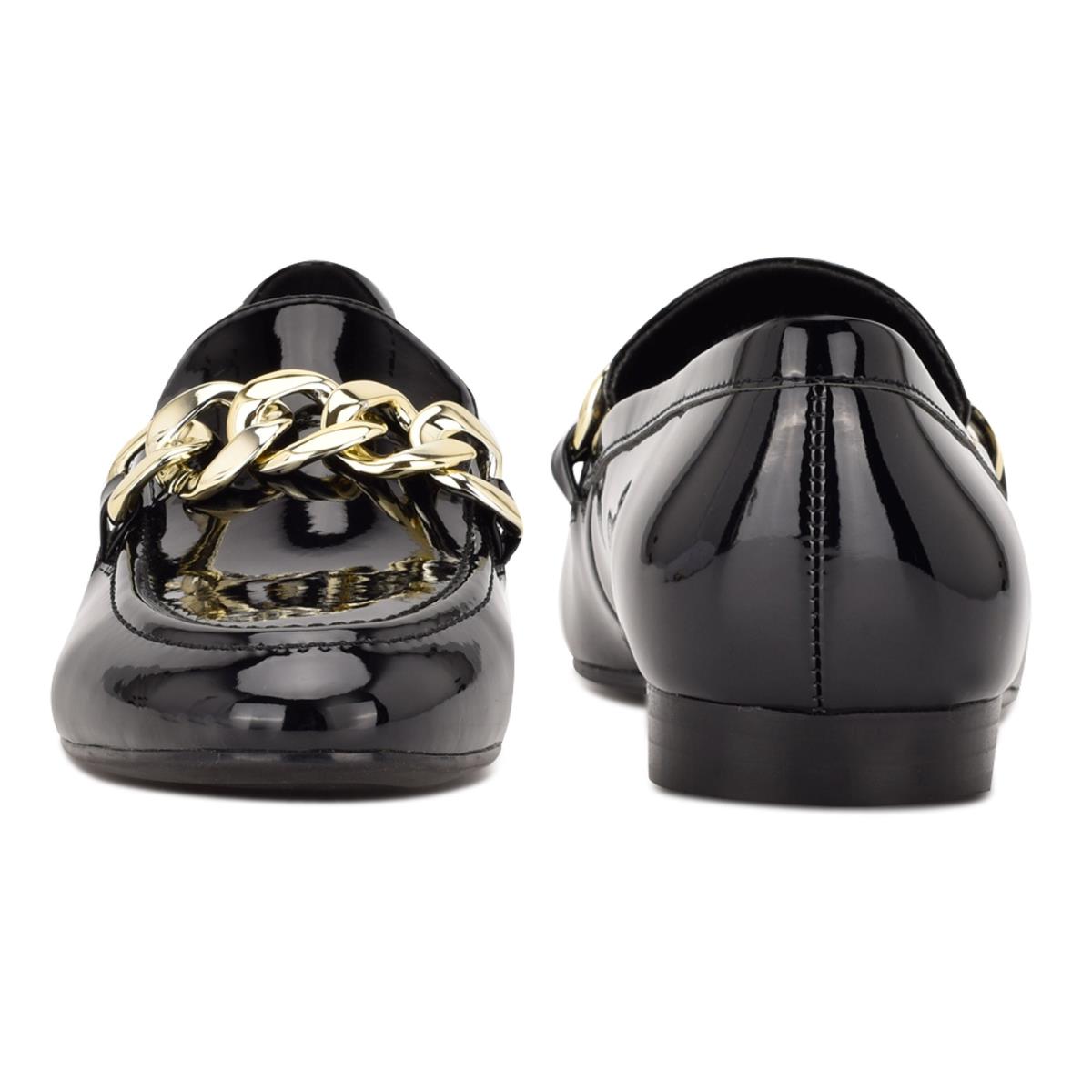 Nine West Chain Slip-On Negras | 0384GMFLX