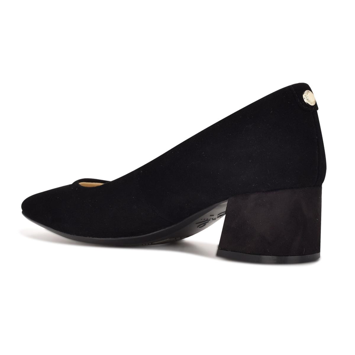 Nine West Cloe 9x9 Block Heel Negras | 9371KLNMP