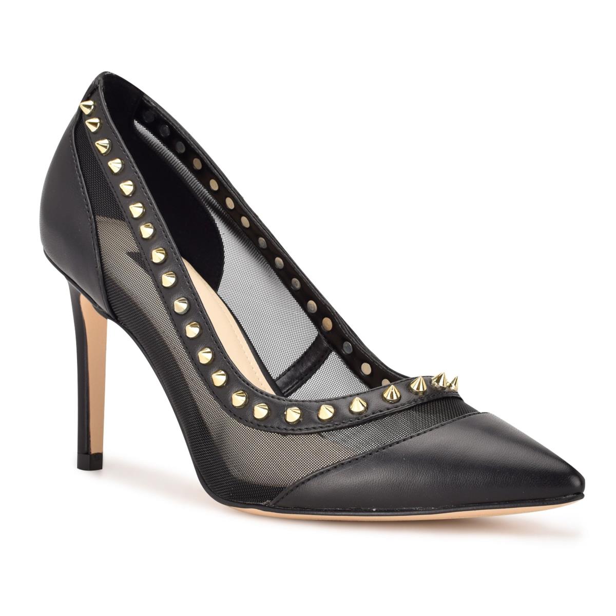 Nine West Erian Pointy Puntera Negras | 5263LUWBO