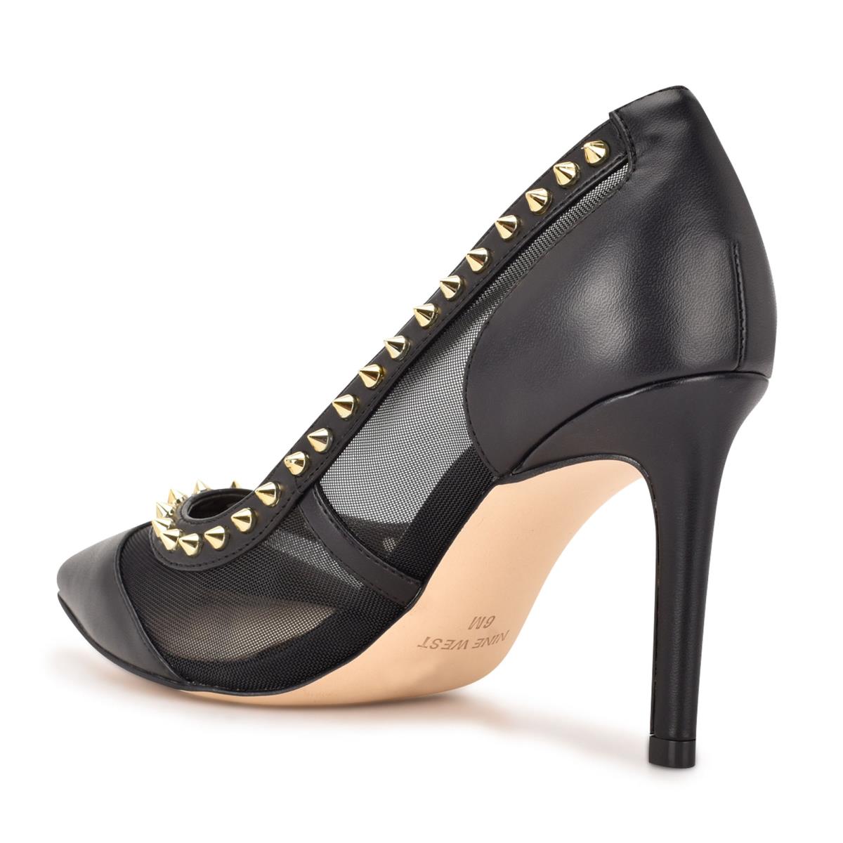 Nine West Erian Pointy Puntera Negras | 5263LUWBO