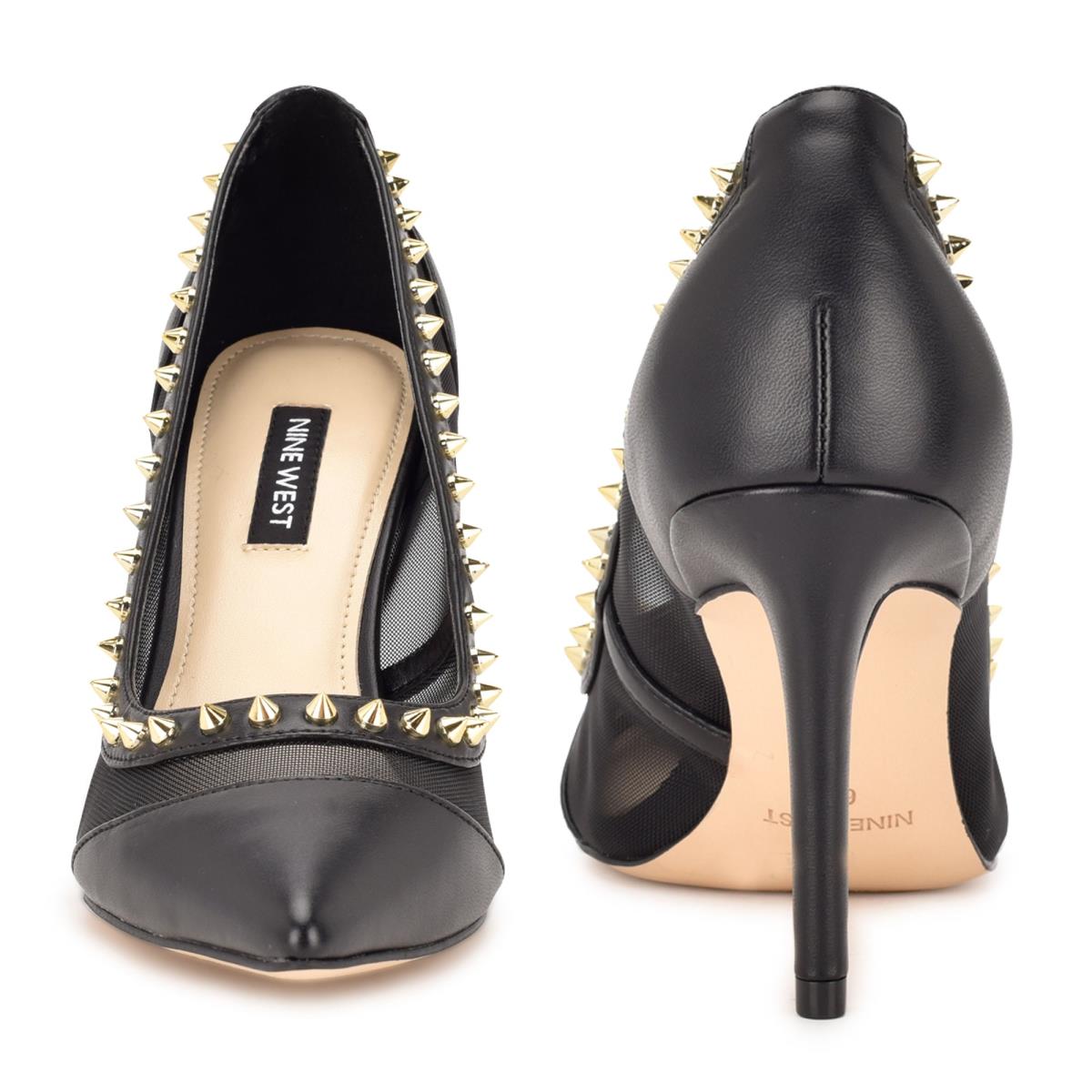 Nine West Erian Pointy Puntera Negras | 5263LUWBO