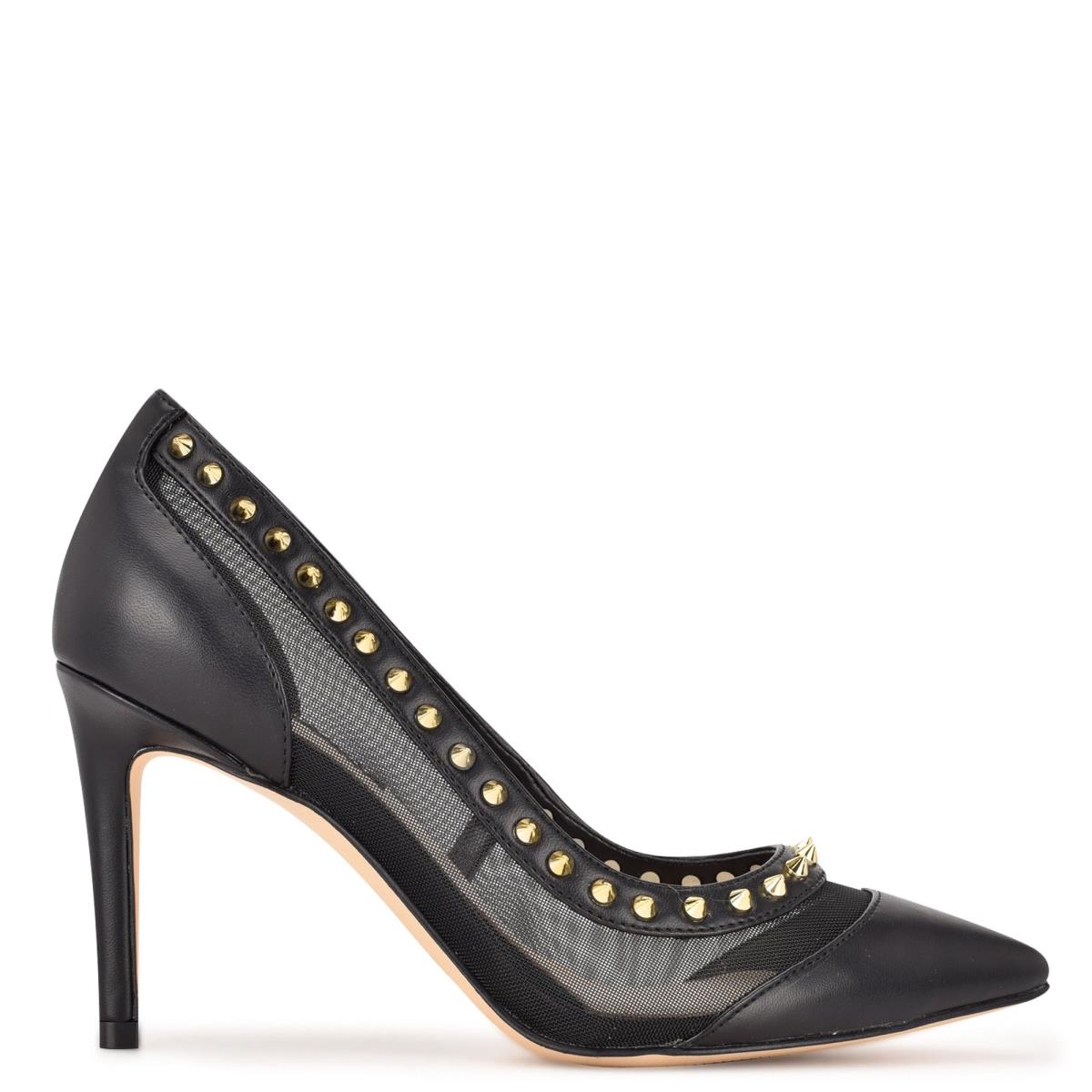 Nine West Erian Pointy Puntera Negras | 5263LUWBO