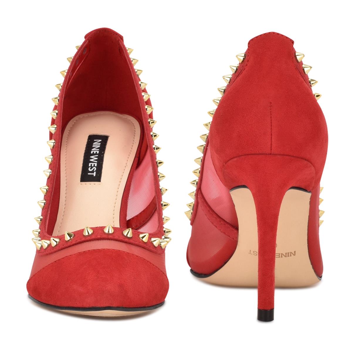 Nine West Erian Pointy Puntera Rojas | 8927QRXDC