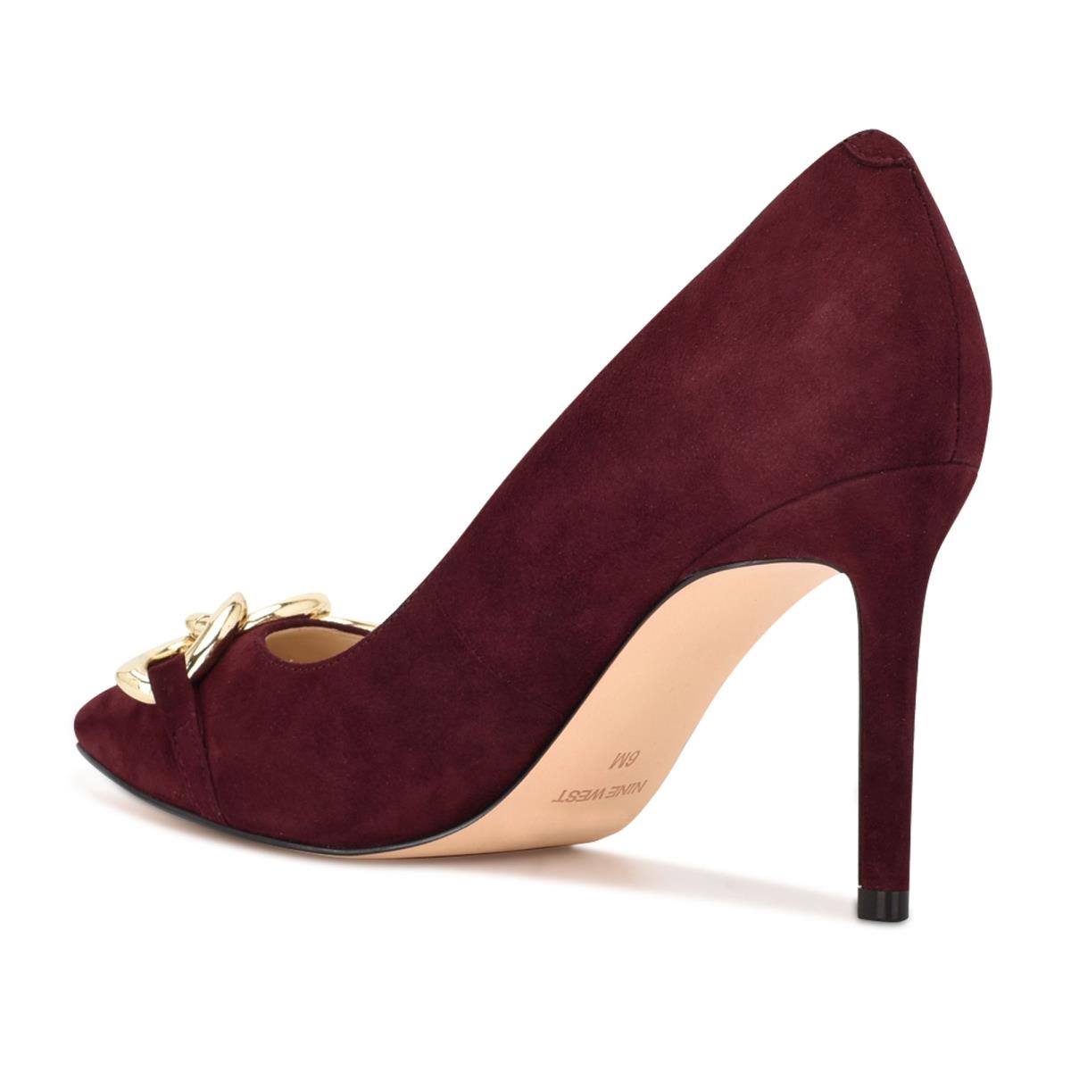 Nine West Ezzie Pointy Puntera Burdeos | 3681THJKD