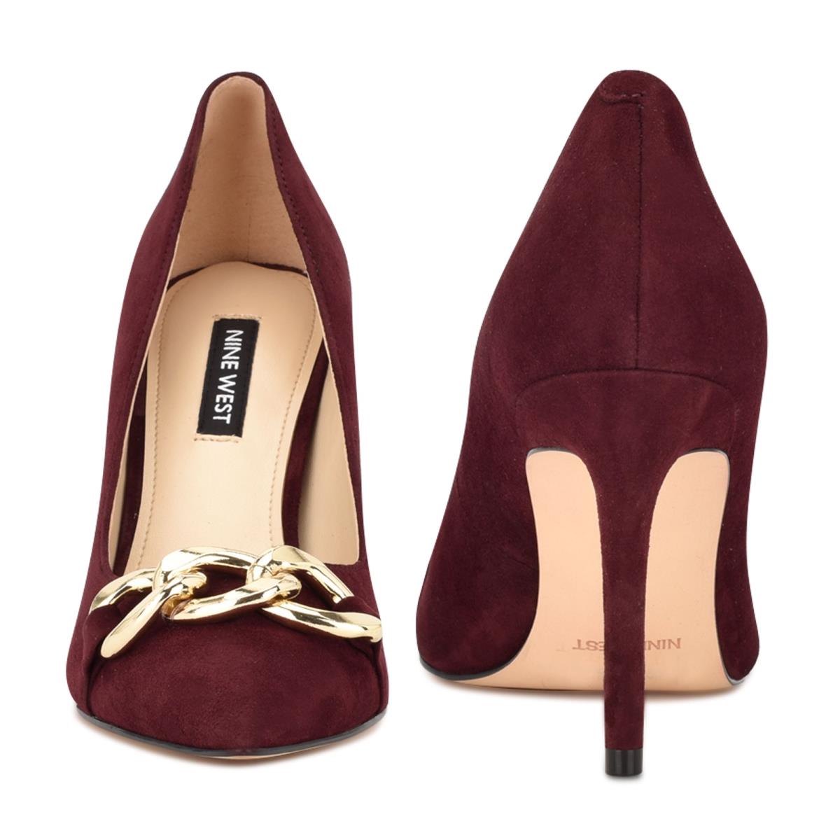 Nine West Ezzie Pointy Puntera Burdeos | 3681THJKD