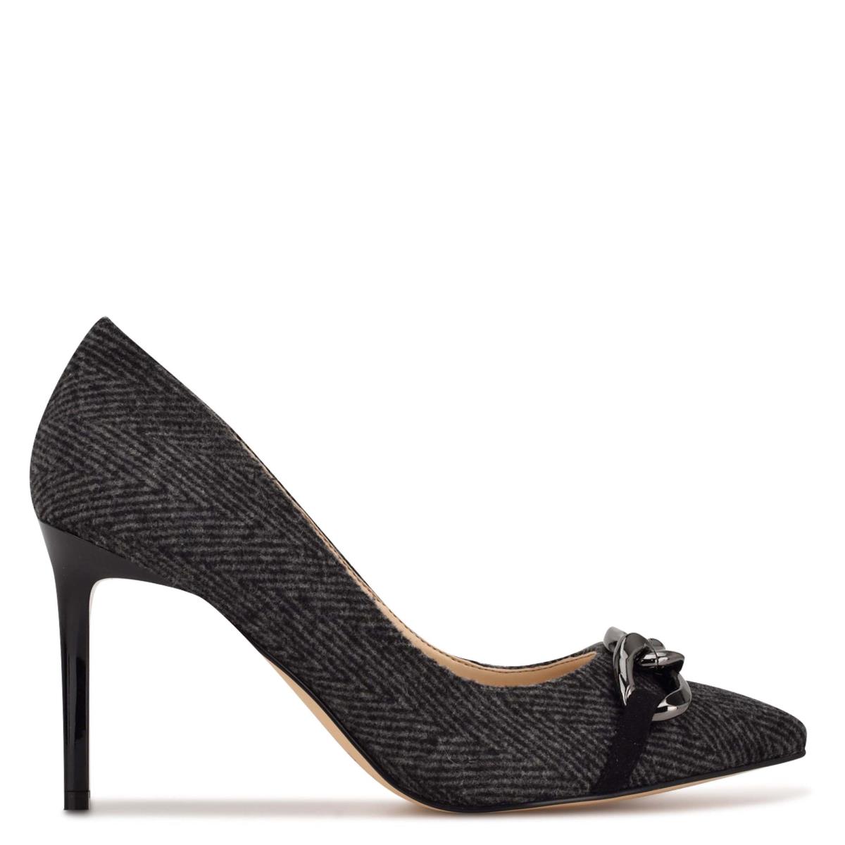 Nine West Ezzie Pointy Puntera Gris | 1072CEBKN