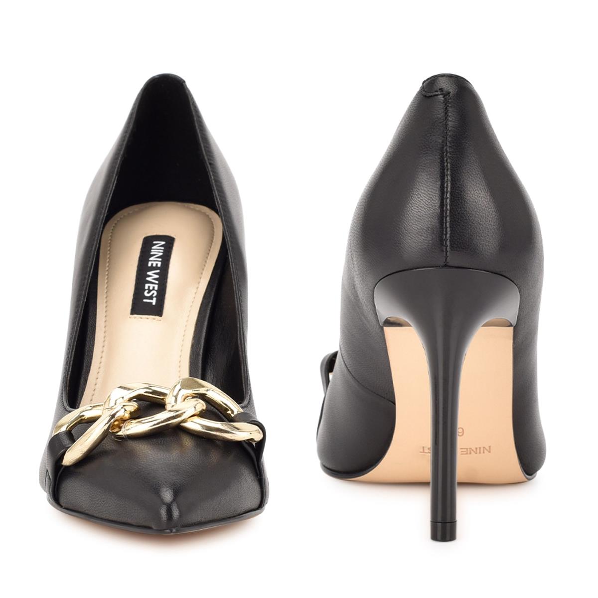 Nine West Ezzie Pointy Puntera Negras | 8579NPBLQ