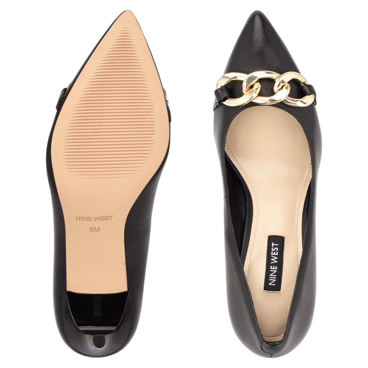 Nine West Ezzie Pointy Puntera Negras | 8579NPBLQ