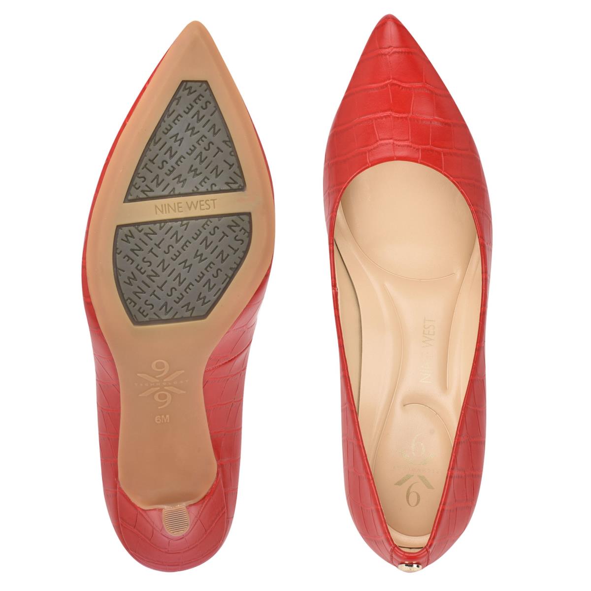 Nine West Fifth 9x9 Pointy Puntera Rojas | 1865NXPST