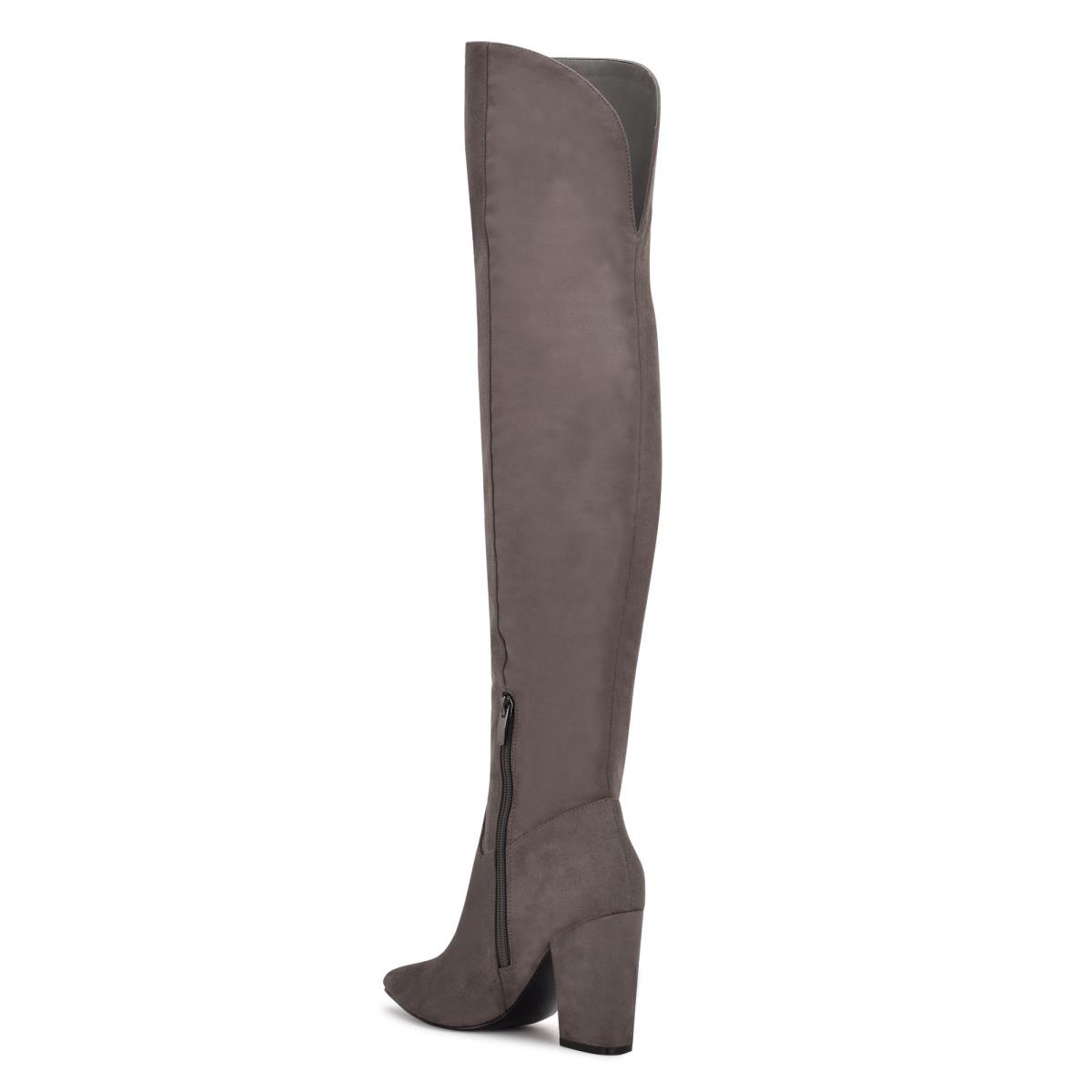 Nine West Goforit Over The Knee Gris | 7430MZJDX