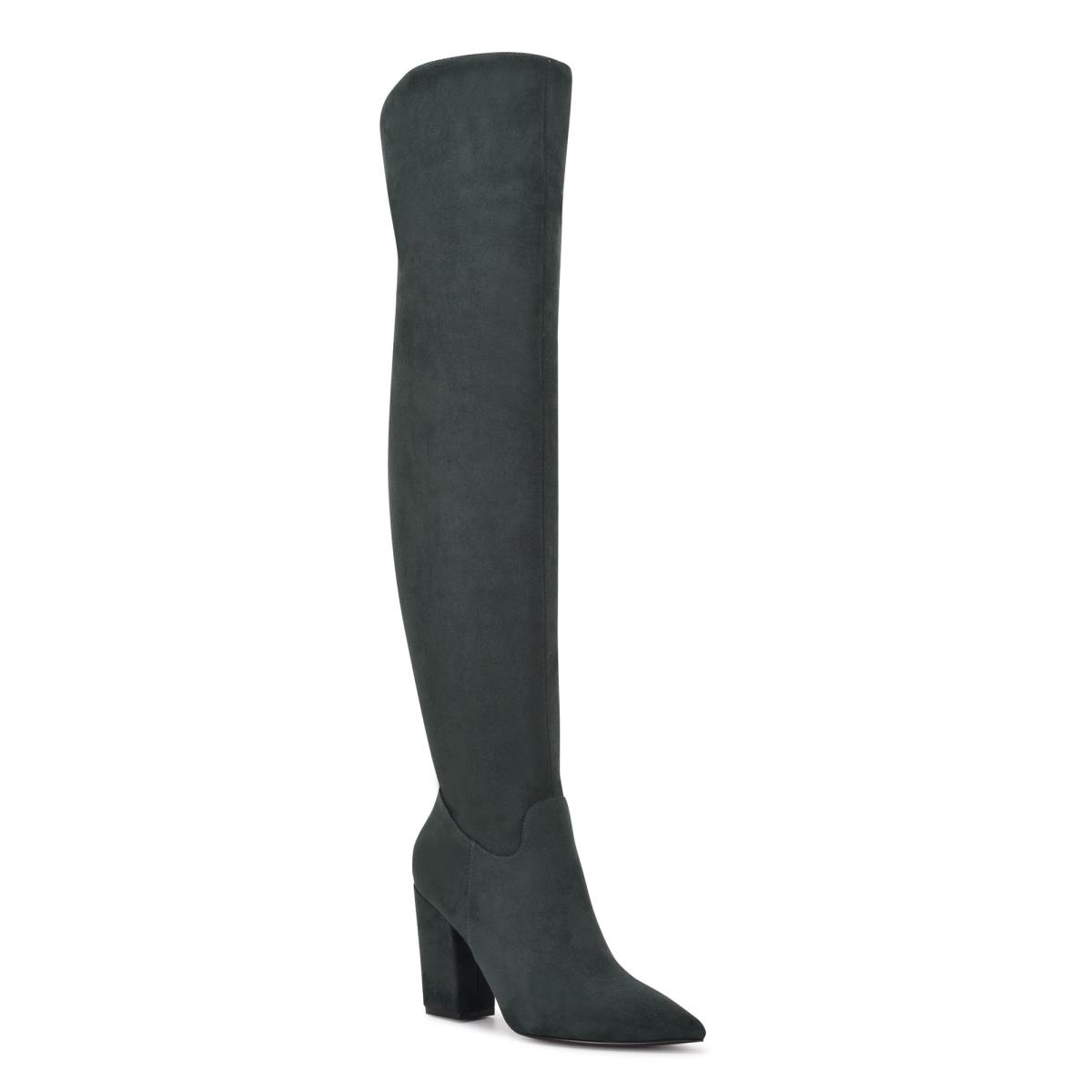 Nine West Goforit Over The Knee Negras | 9378UHNPM