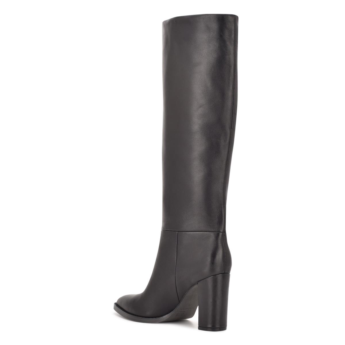 Nine West Hiya Anchos Calf Negras | 1540ESTZQ