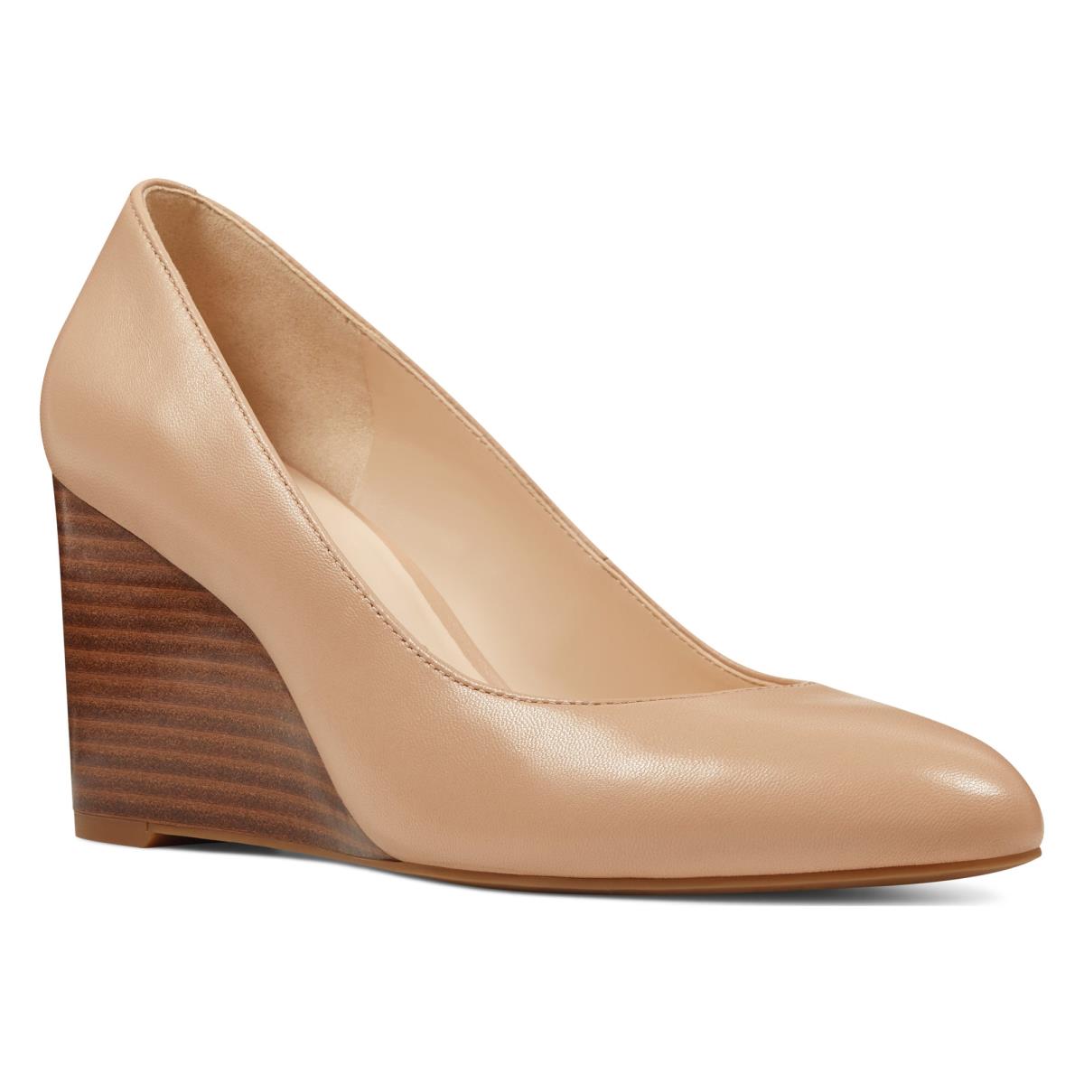 Nine West Jazzin Almond Puntera Beige | 4693KBLOP