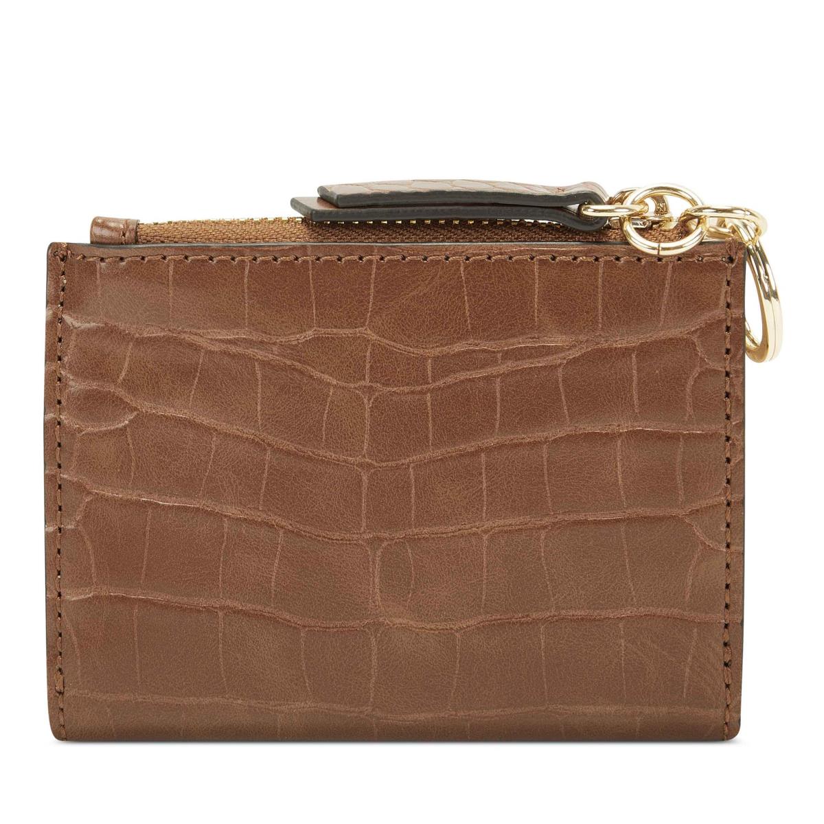 Nine West Lawson Small Zip Wallet Marrones | 1794CALFM