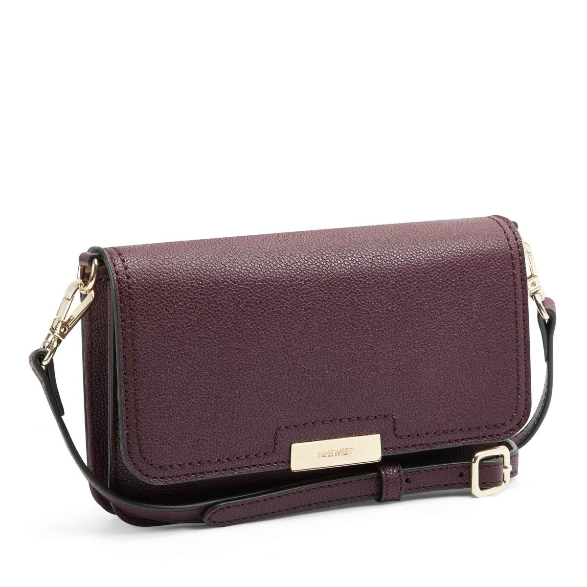 Nine West Lawson Wallet On A String Burdeos | 7238QHZGJ