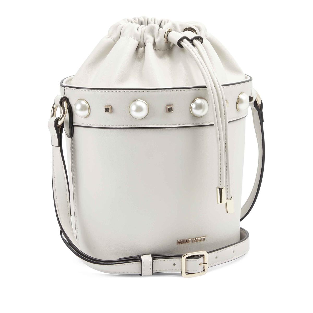 Nine West Laylin Drawstring Bucket Blancas | 9587YLIZO