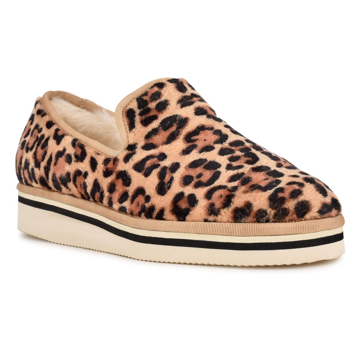 Nine West Laze Cozy Slip On Leopardo | 8795CKFAH