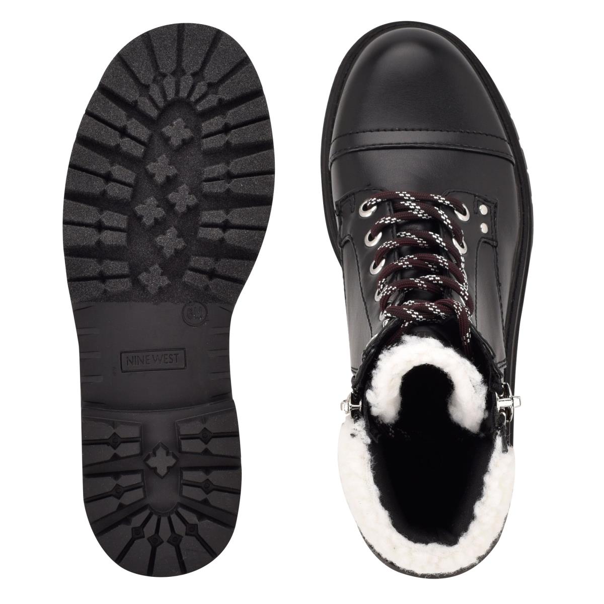 Nine West Pike Combat Lug Sole Negras | 4260YVJZT