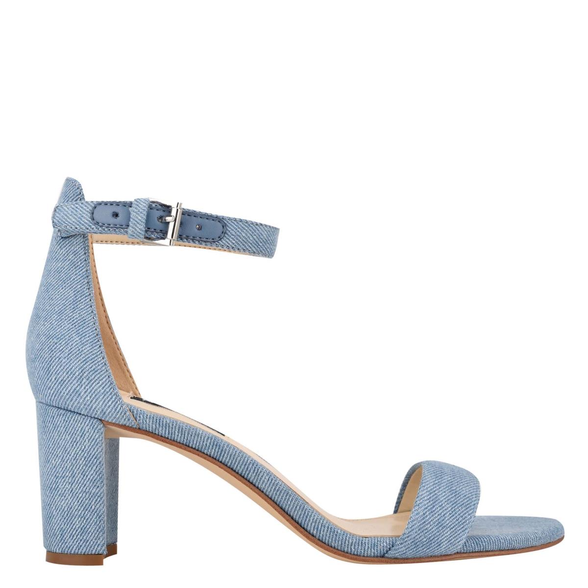 Nine West Pruce Ankle Correa Block Azules | 0657DGIPR