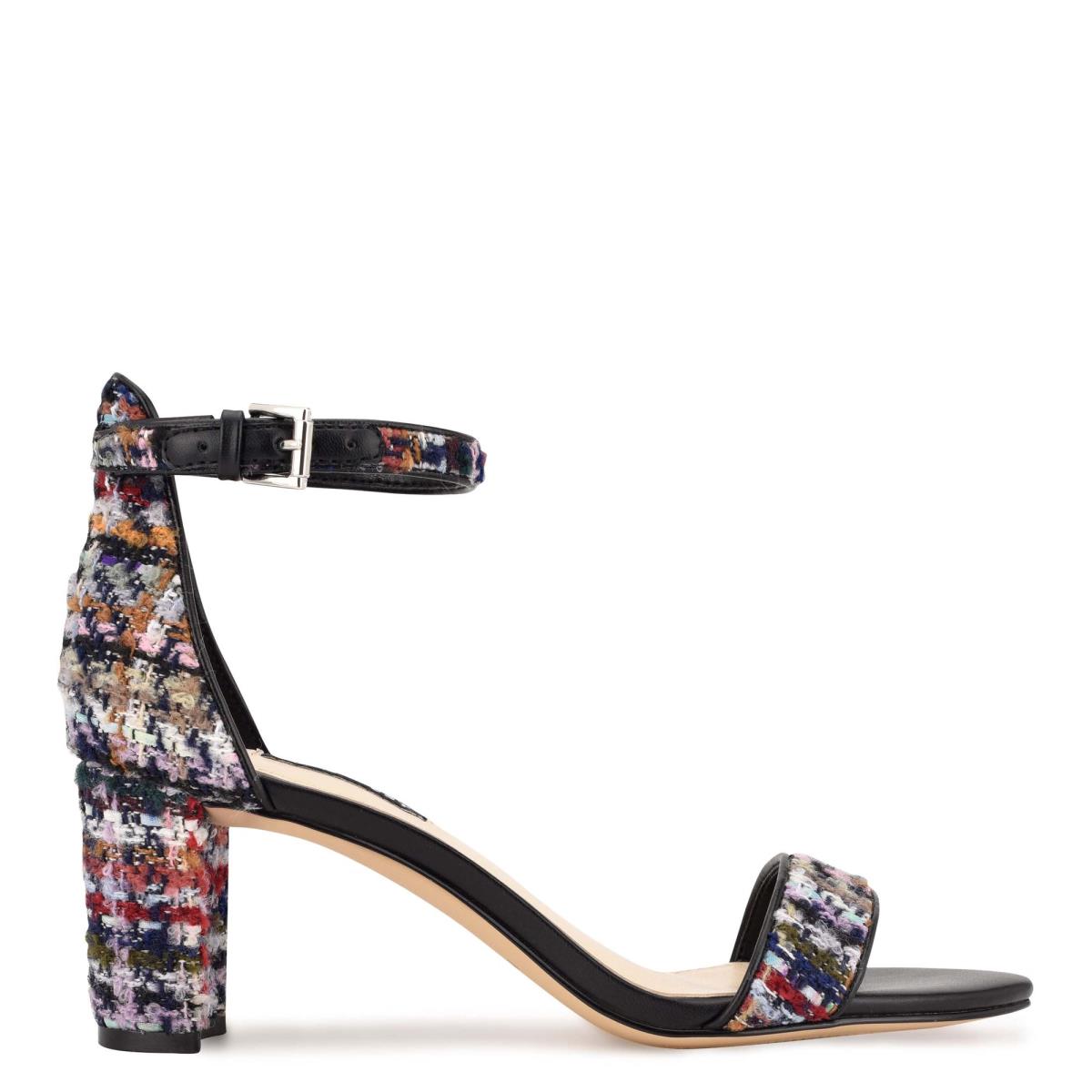 Nine West Pruce Ankle Correa Block Azules Multicolor | 4862QXBTW