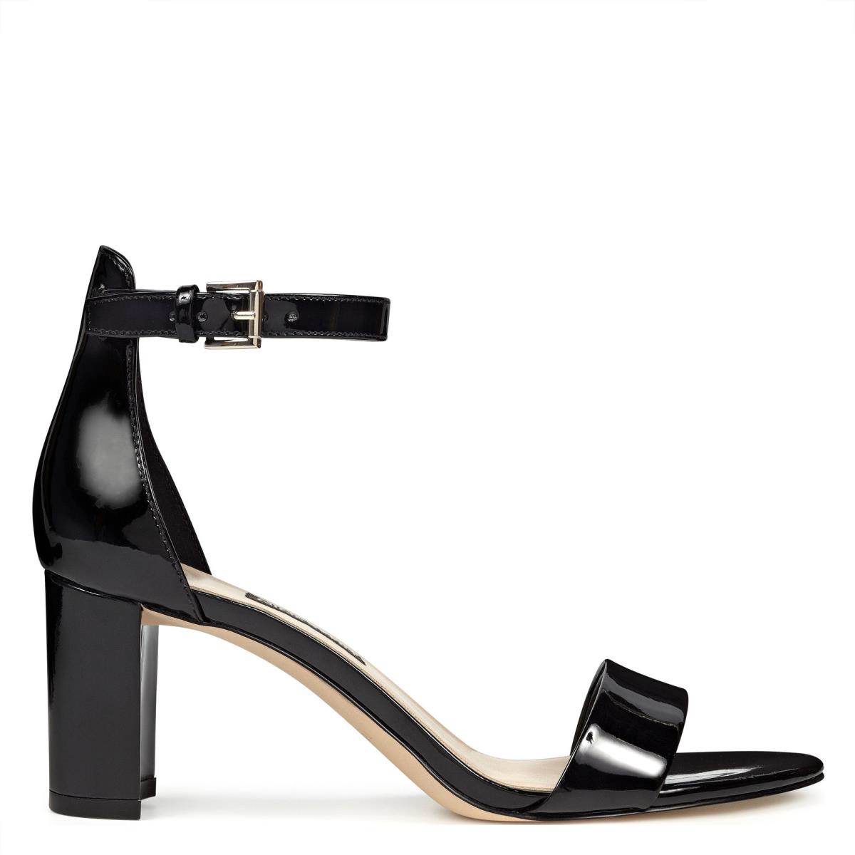 Nine West Pruce Ankle Correa Block Negras | 9268EUOSF