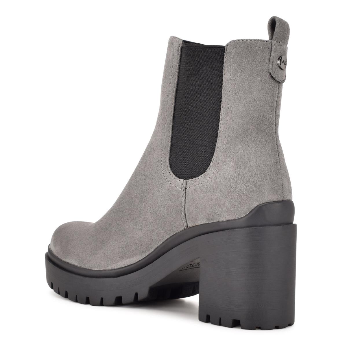 Nine West Quies Chelsea Tacón Gris | 6574QTYDA