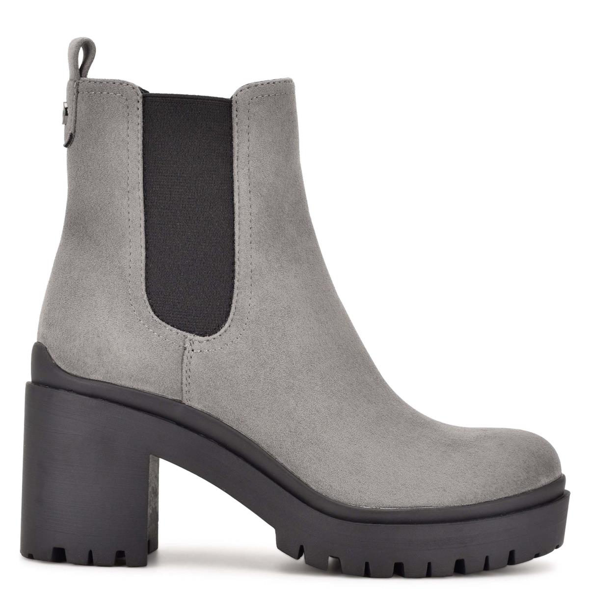 Nine West Quies Chelsea Tacón Gris | 6574QTYDA