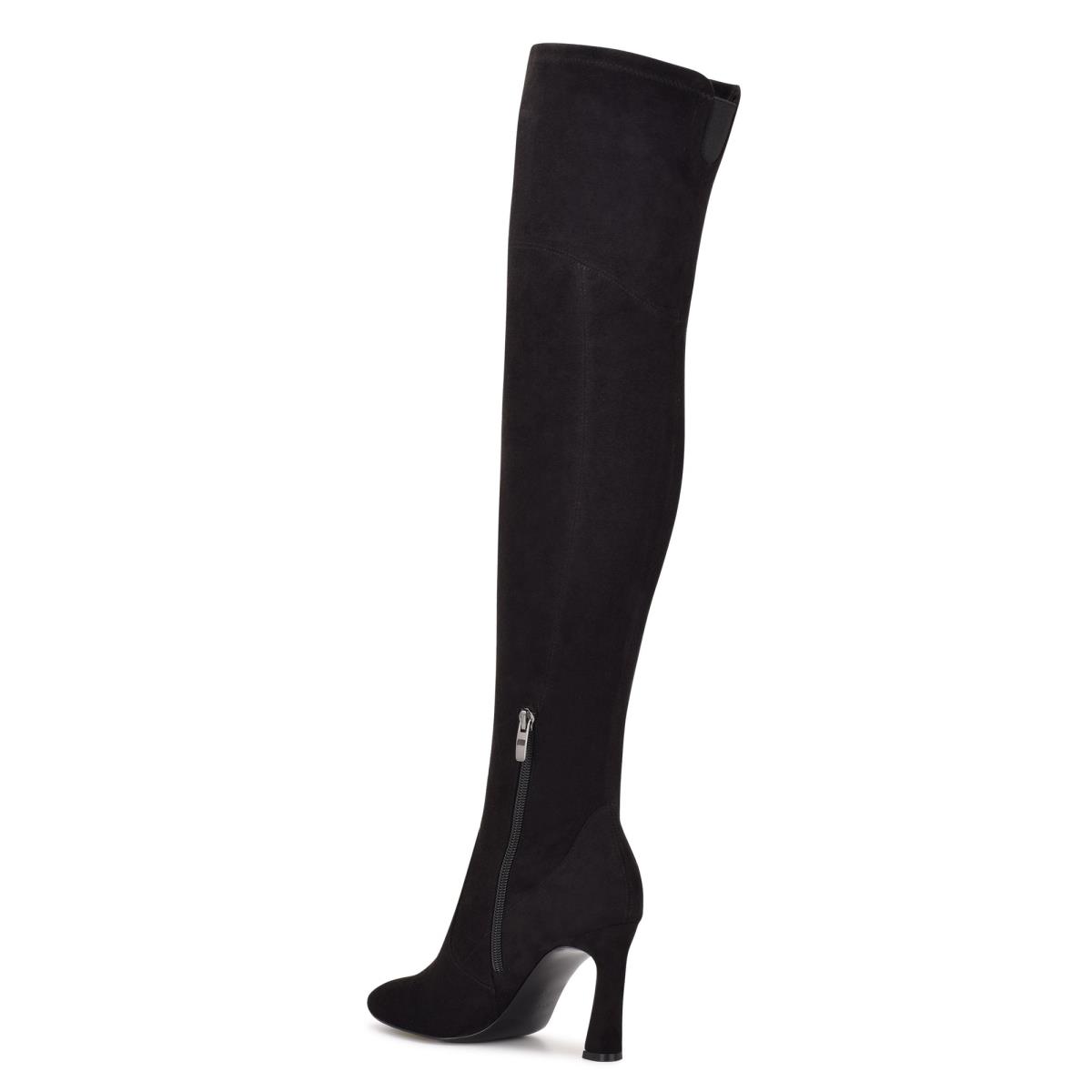 Nine West Sizzle Over The Knee Heel Negras | 4281ZBOTA