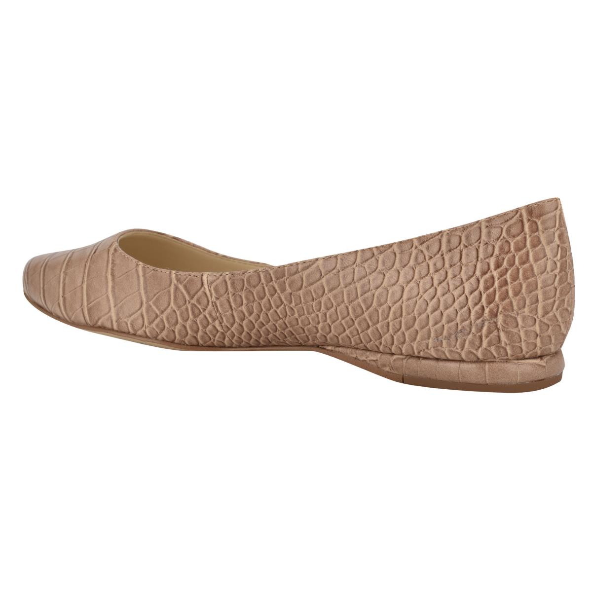 Nine West Speakup Almond Puntera Albaricoque Serpent | 1275JXRGA