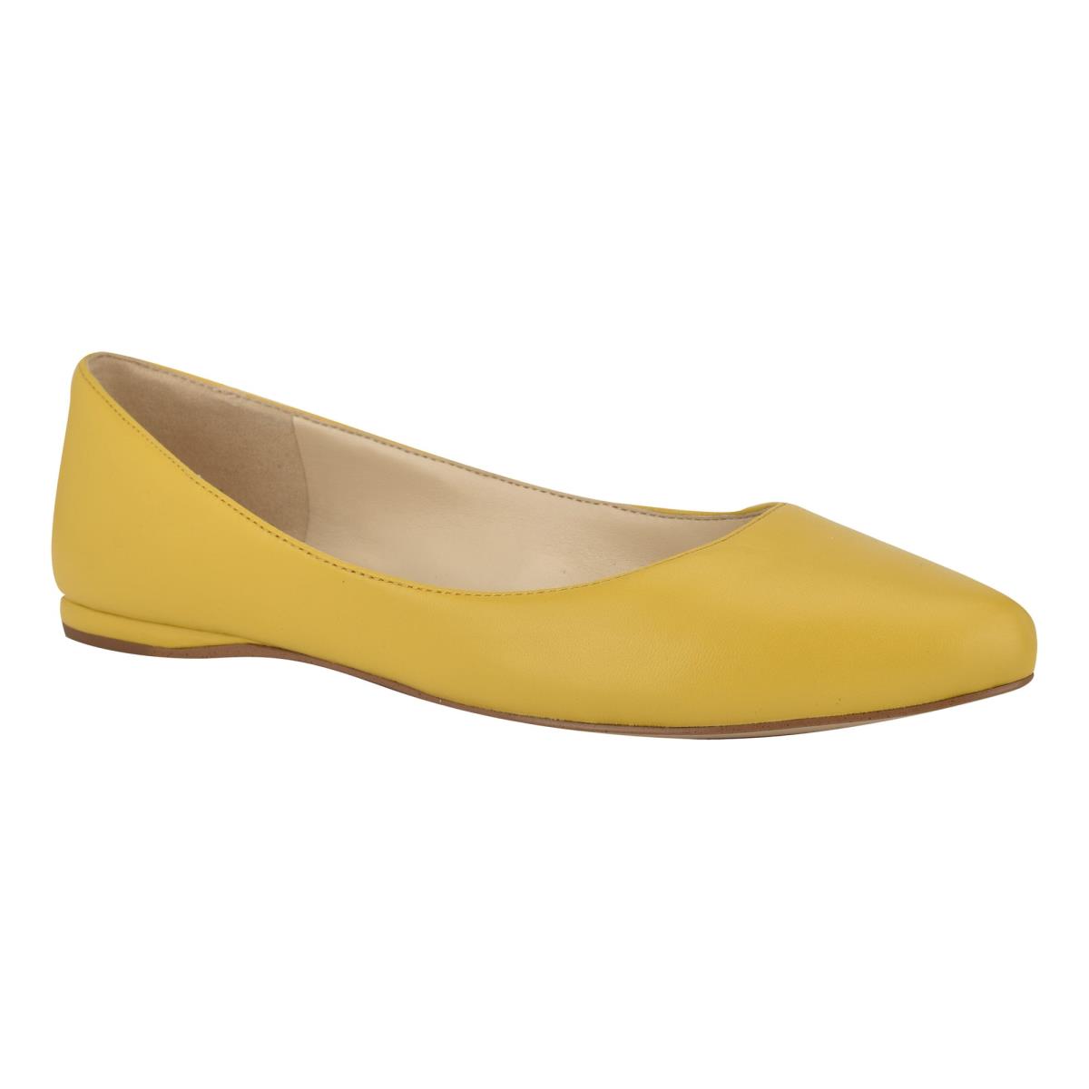 Nine West Speakup Almond Puntera Amarillo | 8752NQKLU